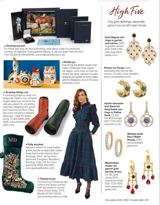 Augustine Jewels Featured in Country Life's Christmas Edition