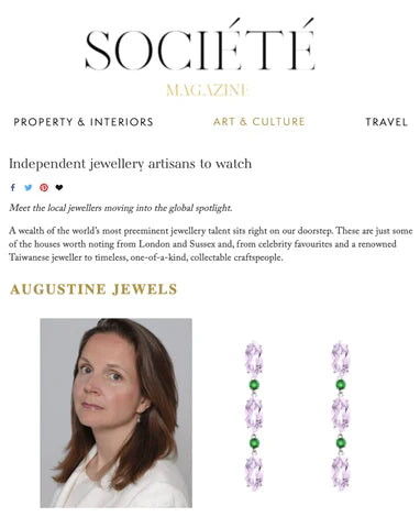 Augustine Jewels Feature in Société - Independent Jewellery Artisans to Watch