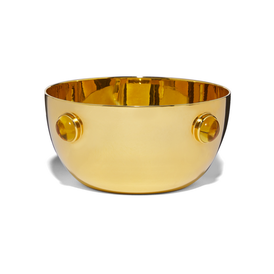 Gold Plated Citrine Bowl