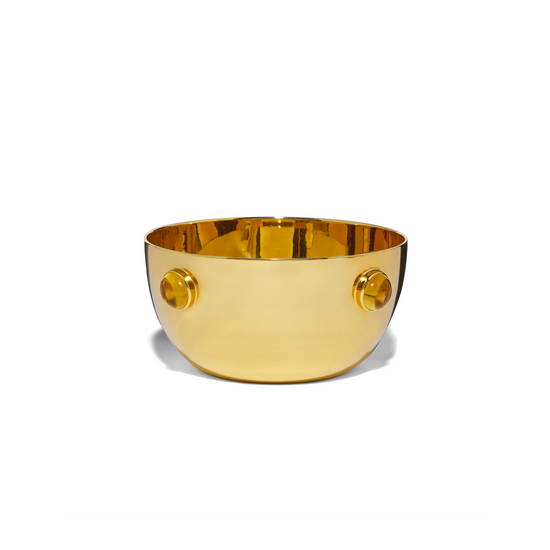 Gold Plated Citrine Bowl