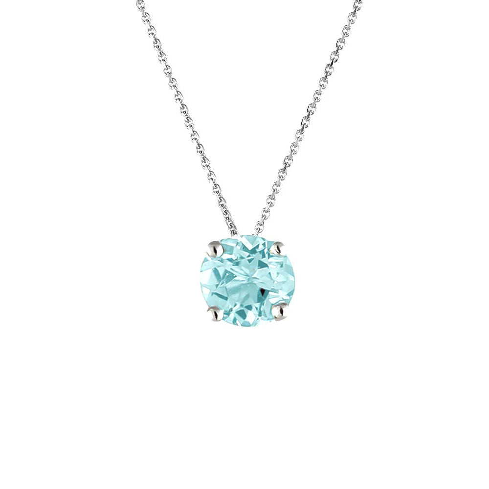 Sky Silver Blue Topaz Necklace | The South of France Collection | Augustine Jewels | Gemstone Jewellery