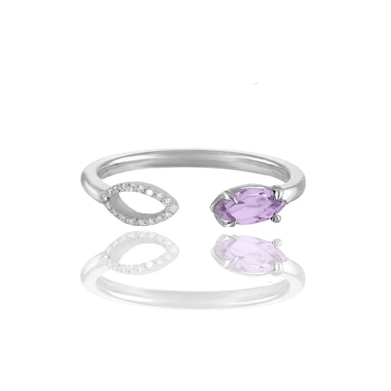 purple amethyst and diamond ring | Augustine Jewels | English Gardens Collection | Gemstone