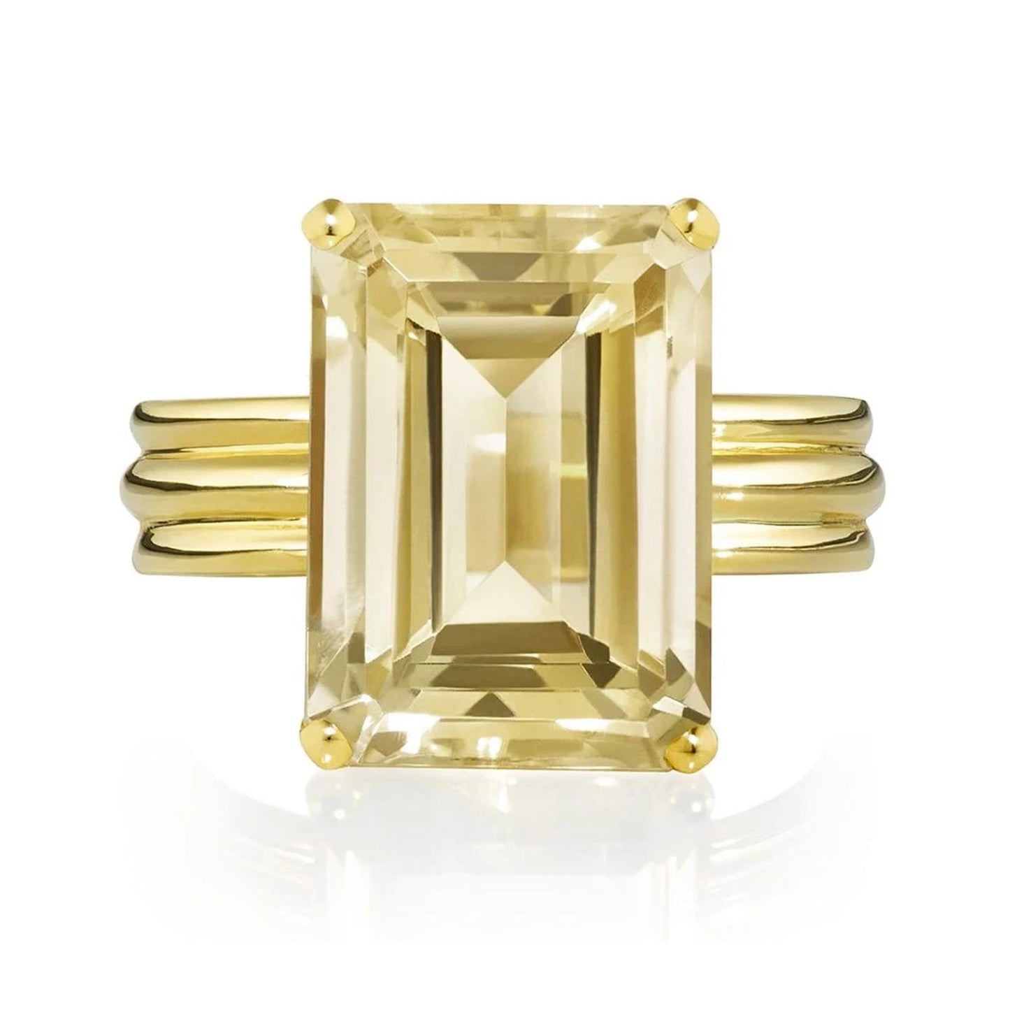 Yellow Gold Ring with Citrine
