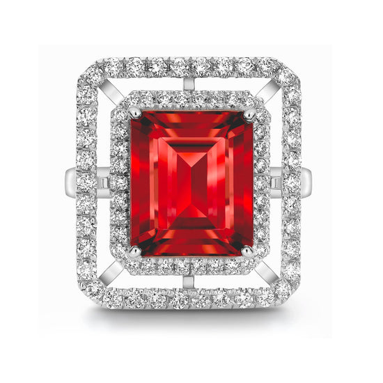Bespoke Rubellite & Diamond Ring | Augustine Jewels