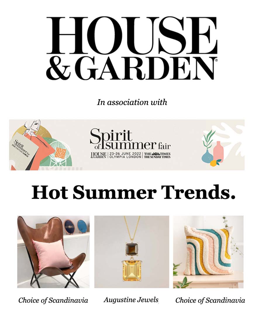 Augustine Jewels Featured in House & Garden "Hot Summer Trends"