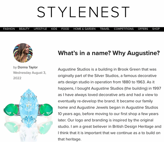 AUGUSTINE JEWELS FEATURED IN STYLENEST