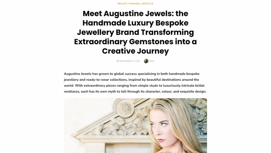 Augustine Jewels featured in Gold Flamingo