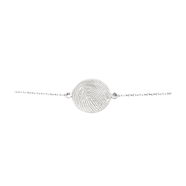 Sterling Silver Finger Print Bracelet - Augustine Jewels