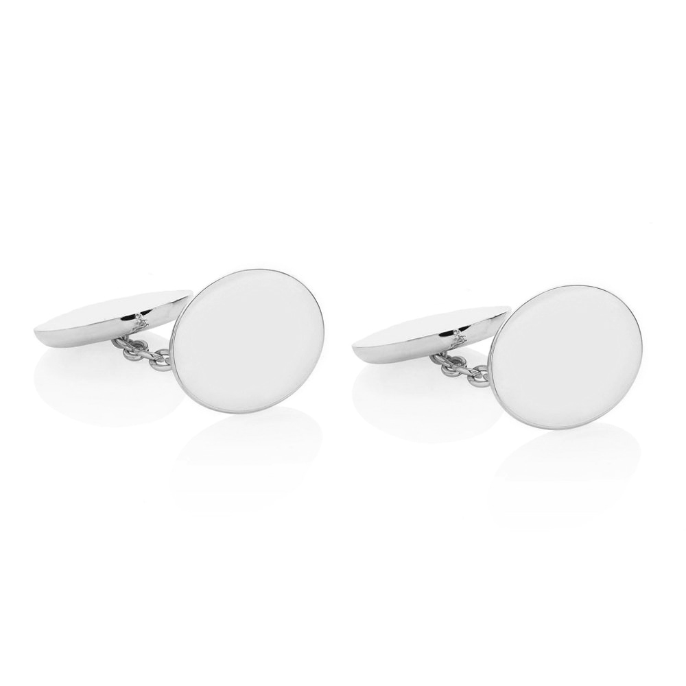 Sterling Silver Double Ended Cufflinks with Optional Engraving - Augustine Jewels