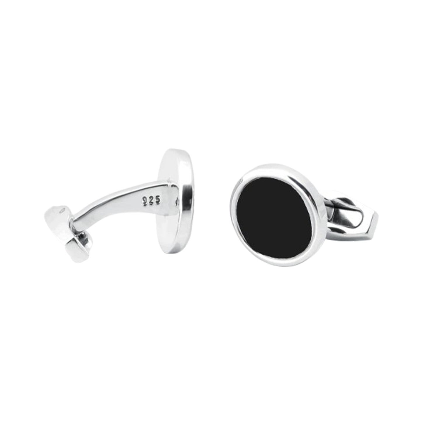 Sterling Silver Onyx Cufflinks - Augustine Jewels