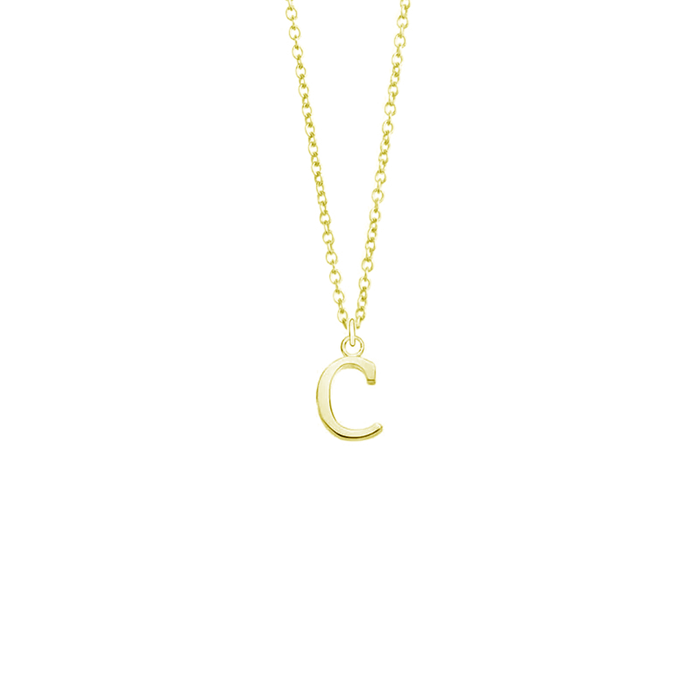 Gold Initial Necklace - Augustine Jewels