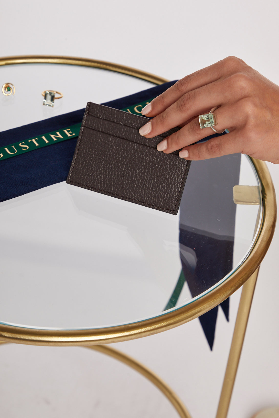 Brown Credit Card Holder - Augustine Jewels