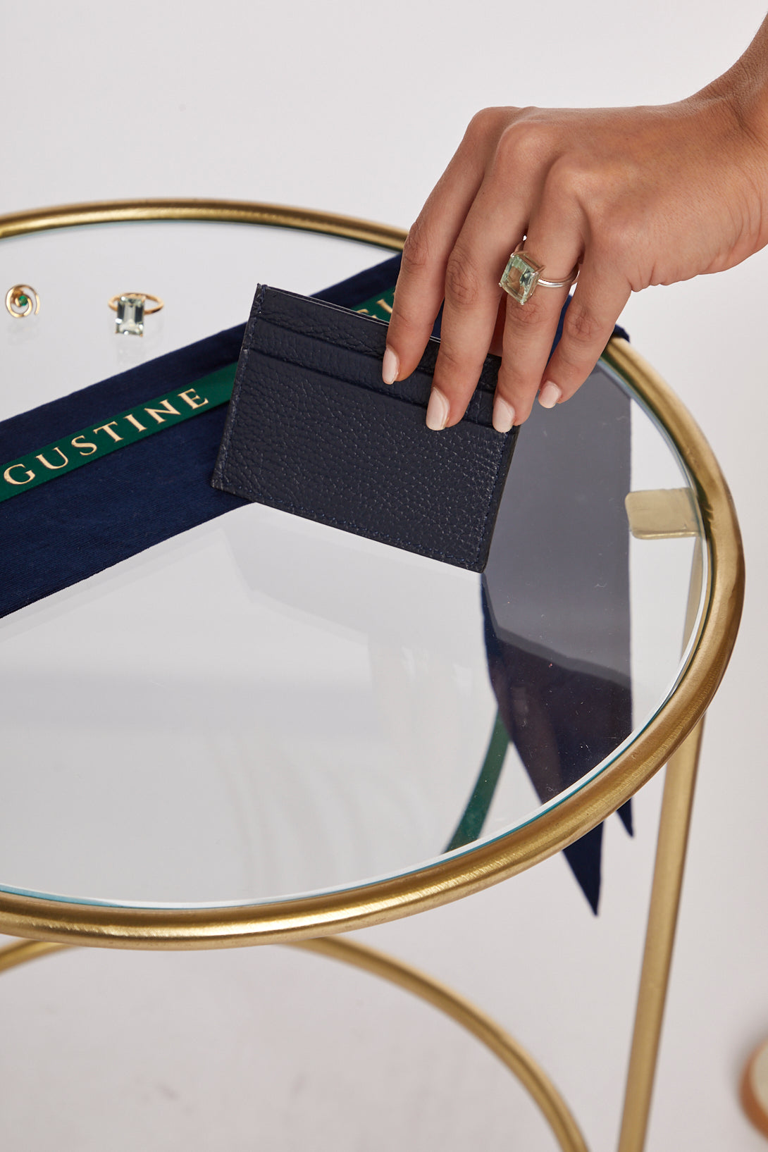 Navy Credit Card Holder - Augustine Jewels