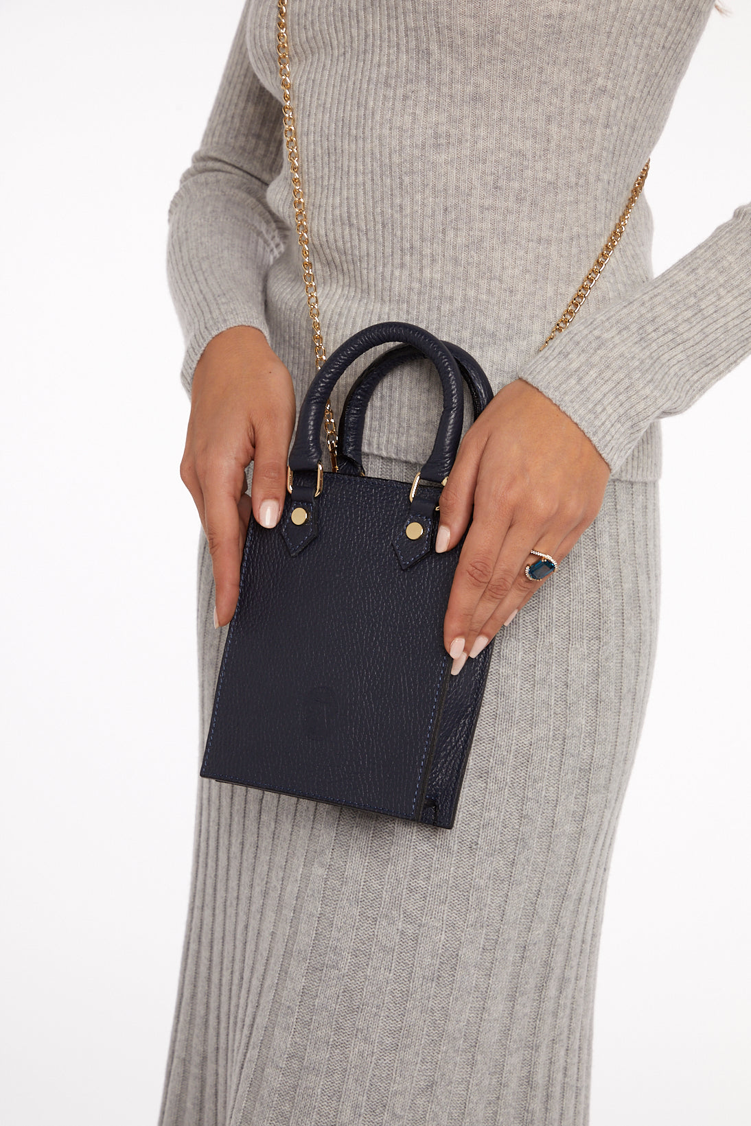 Small Navy Blue Bag - Augustine Jewels