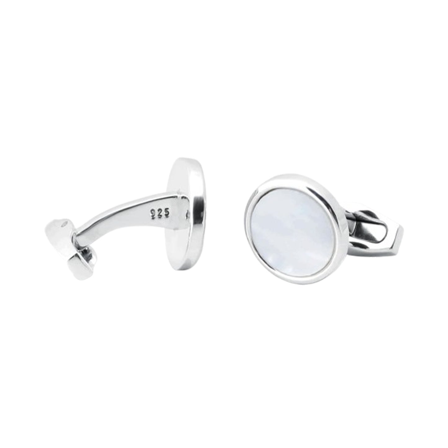 Sterling Silver Mother of Pearl Cufflinks - Augustine Jewels