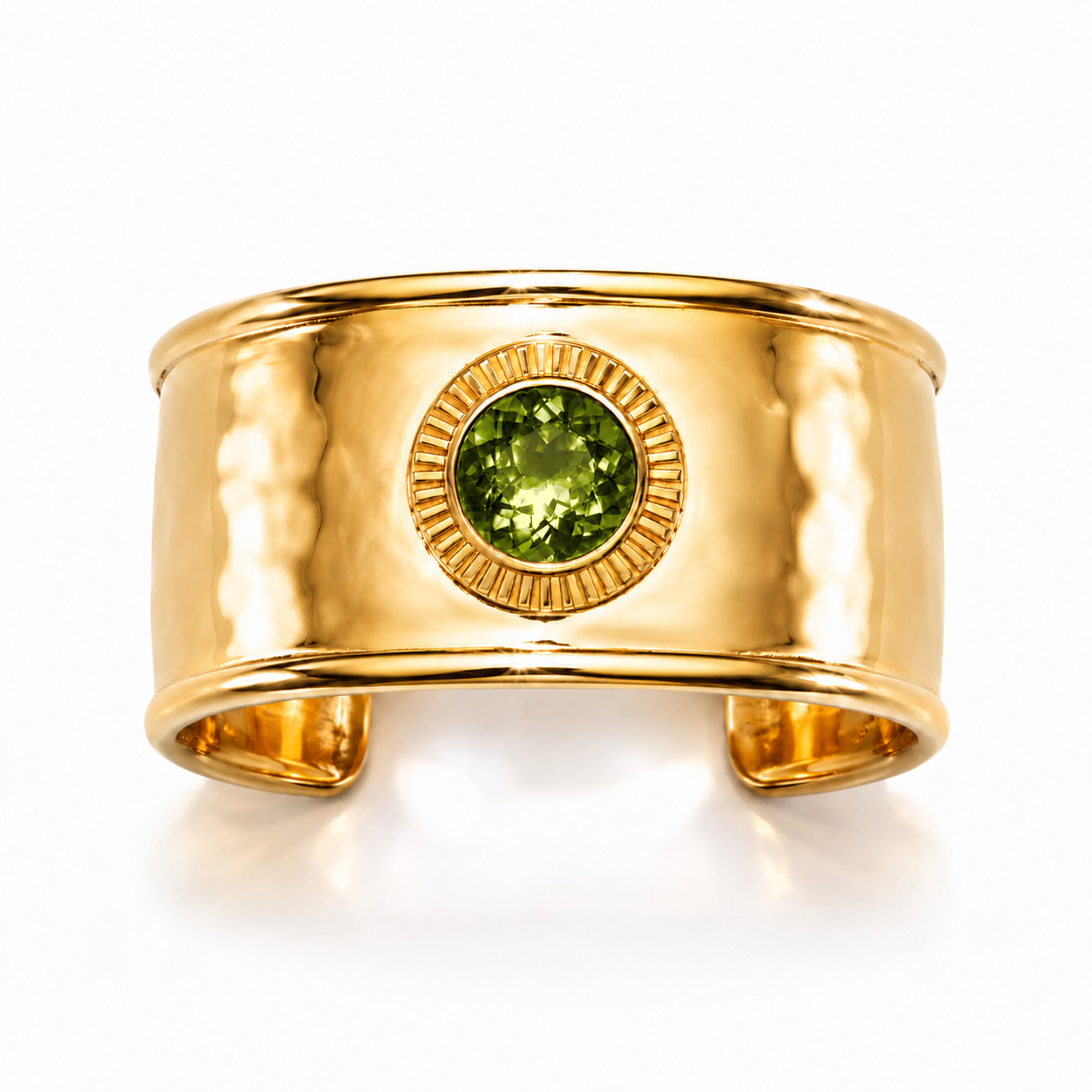 Egyptian Statement Bangle With Peridot