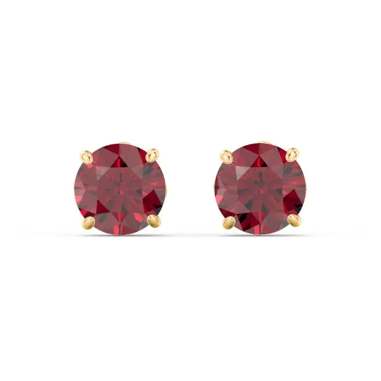 Ruby Stud Earrings - Augustine Jewels