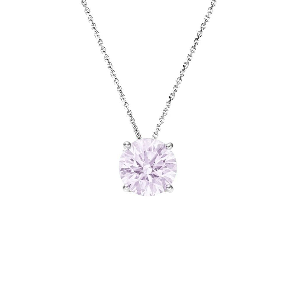 Sterling Silver Purple Amethyst Necklace