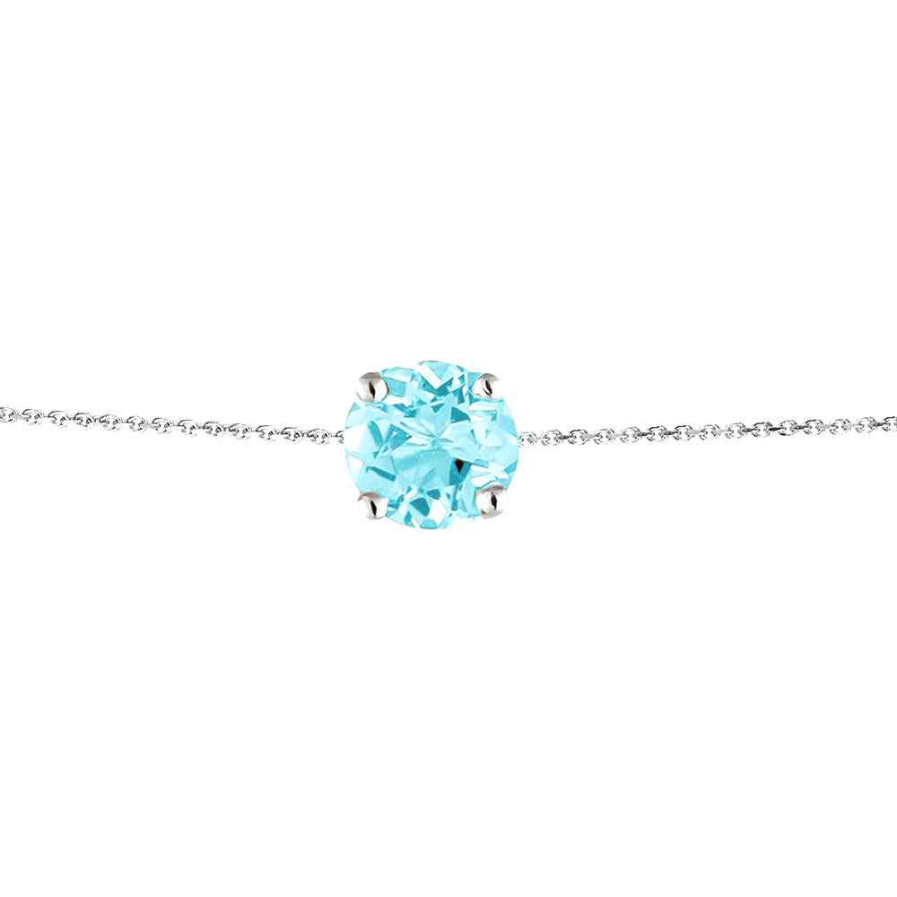 Sterling Silver Sky Blue Topaz Bracelet - Augustine Jewels