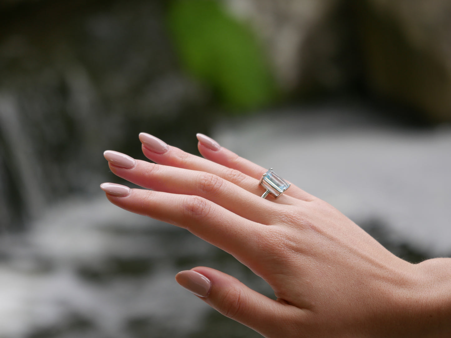 Sterling Silver Sky Blue Topaz Ring - Augustine Jewels