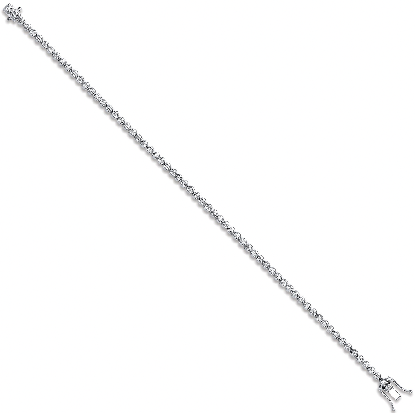 18ct White Gold 1.00ct Diamond Tennis Bracelet - Augustine Jewels