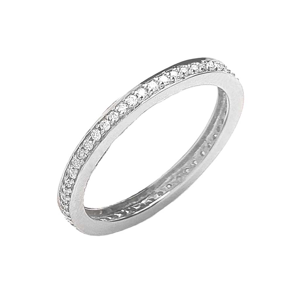 18ct White Gold Full Eternity Ring - Augustine Jewels