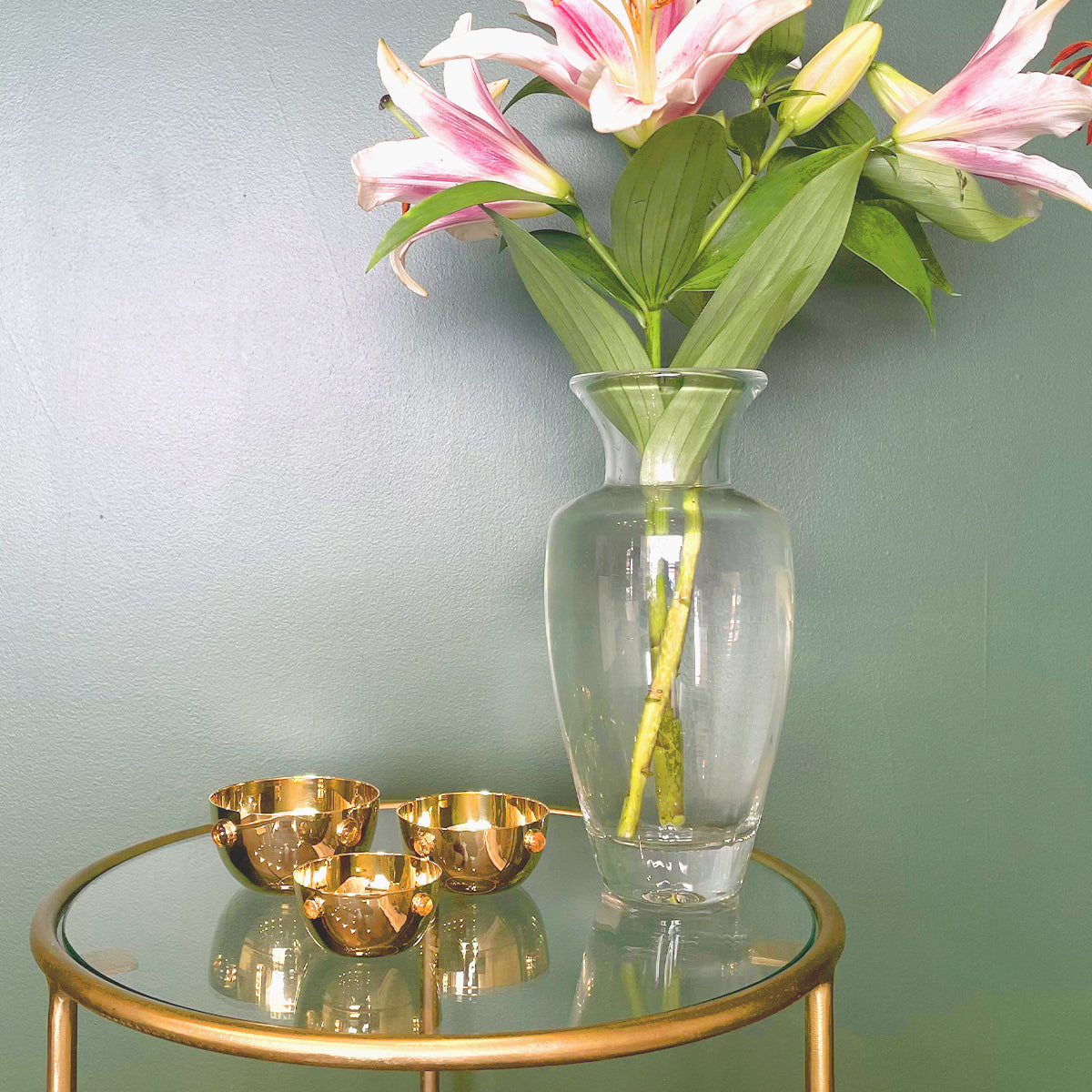 Gold Plated Citrine Bowl Set - Augustine Jewels