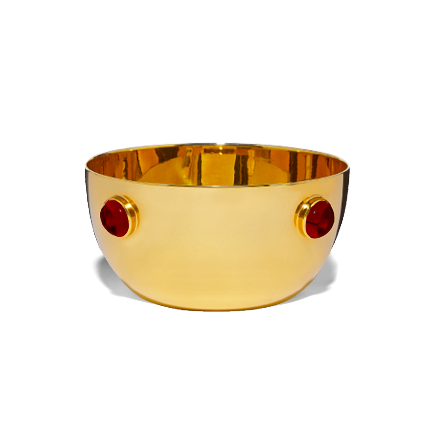 Gold Plated Garnet Bowl Set - Augustine Jewels