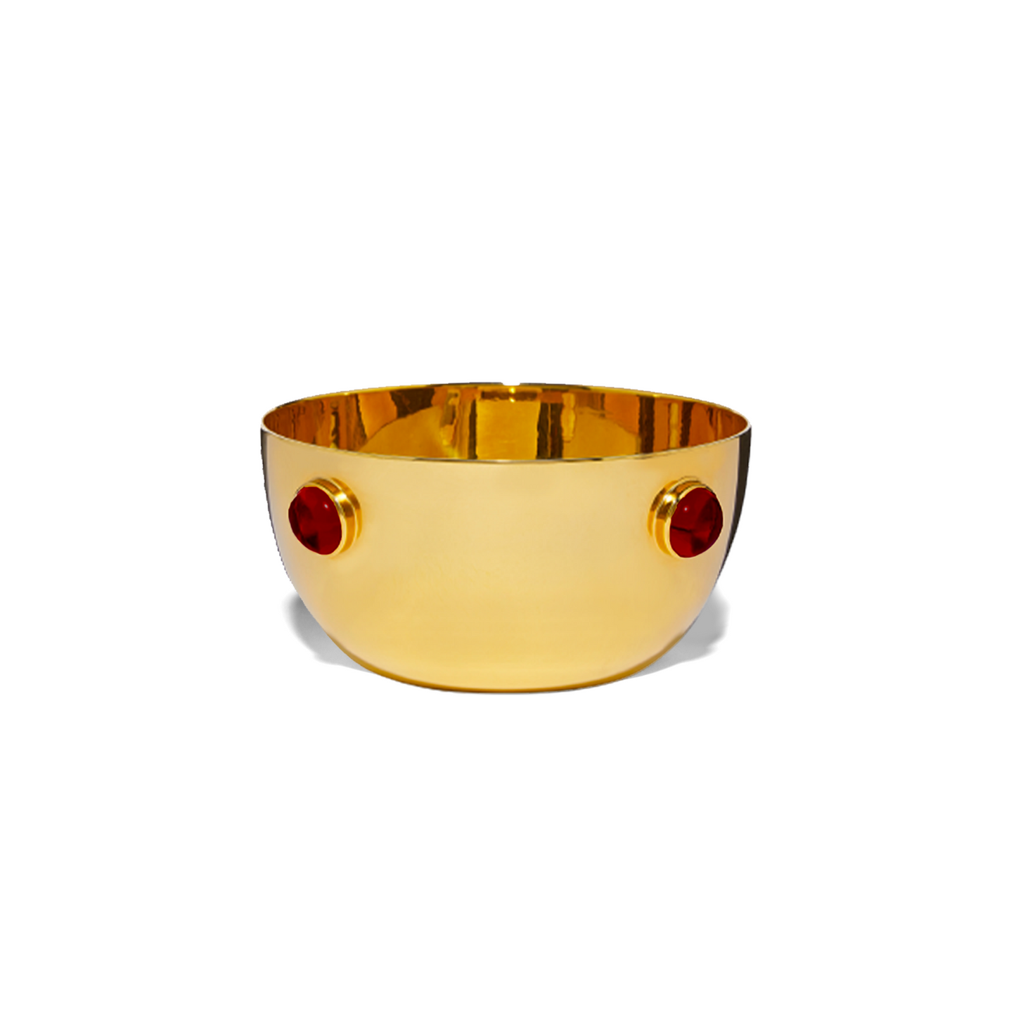 Gold Plated Garnet Bowl Set - Augustine Jewels