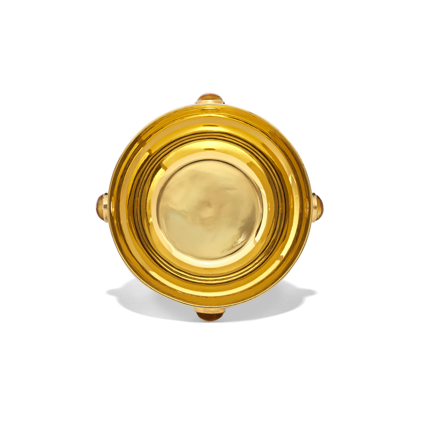 Small Gold Plated Citrine Bowl - Augustine Jewels