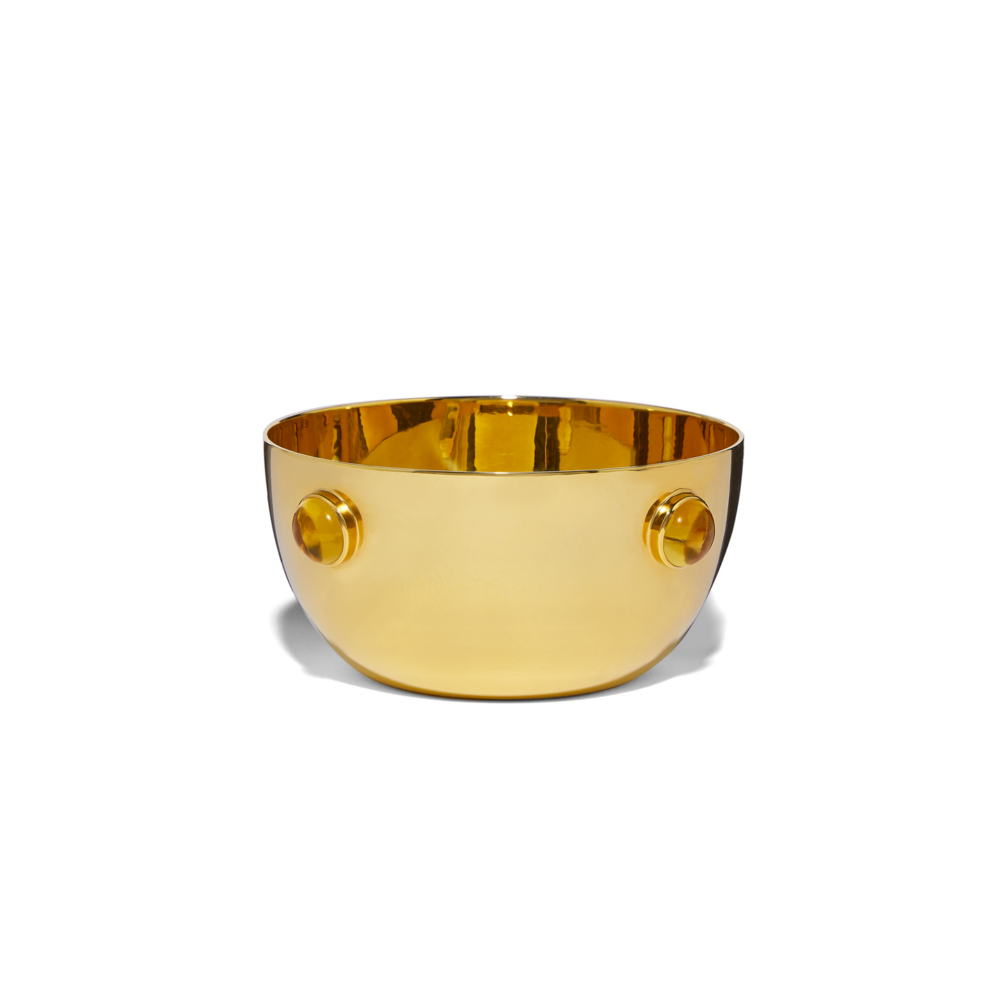 Small Gold Plated Citrine Bowl - Augustine Jewels