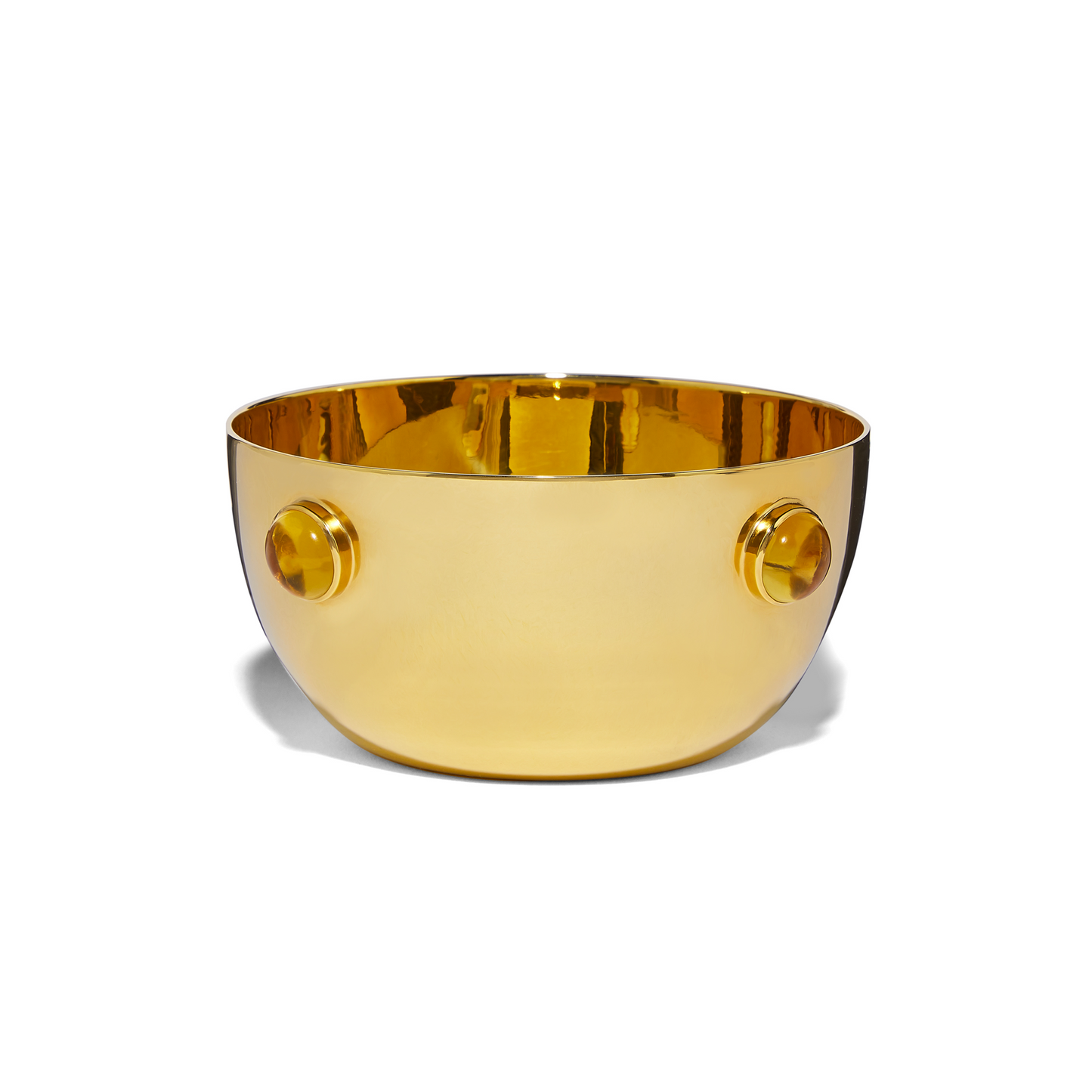 Medium Gold Plated Citrine Bowl