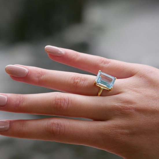 Brillante Ring - Sky Blue Topaz – Hannah Daye & Company