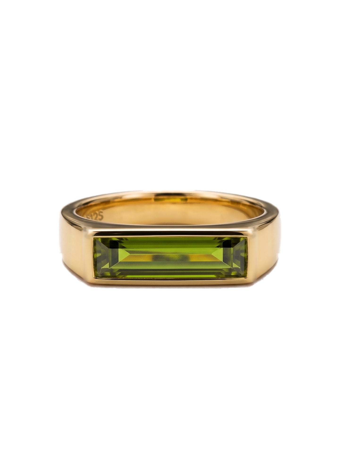 Egyptian Bar Ring with Peridot