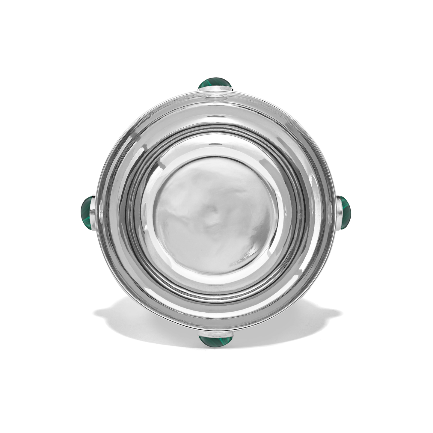 Load image into Gallery viewer, Medium Sterling Silver &amp;amp; Malachite Bowl
