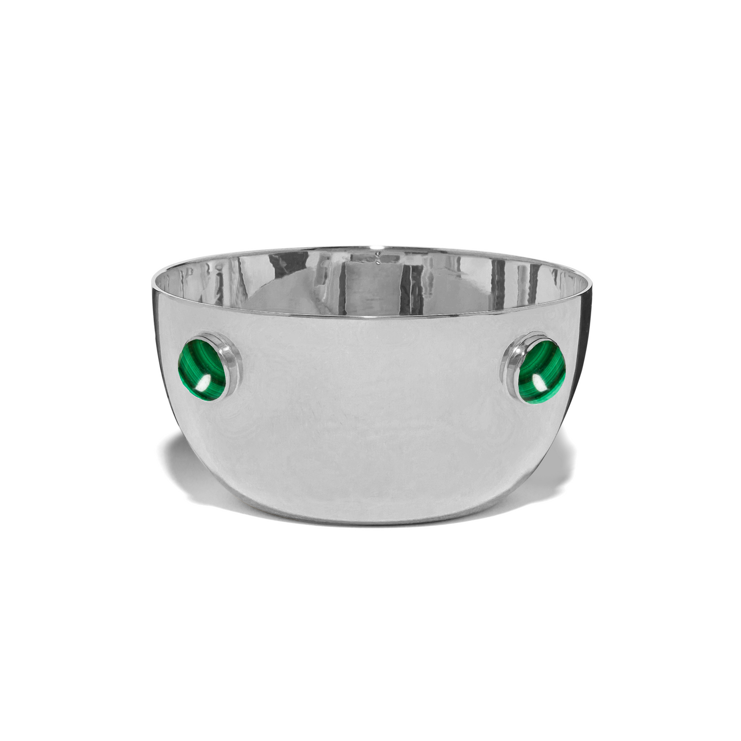 Load image into Gallery viewer, Medium Sterling Silver &amp;amp; Malachite Bowl
