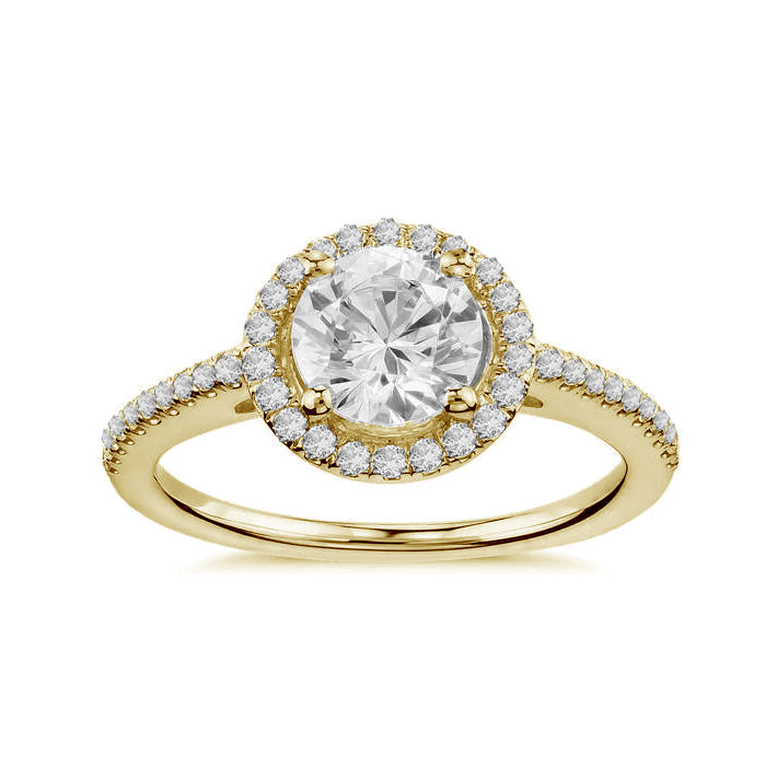 18ct Yellow Gold Diamond Engagement Ring