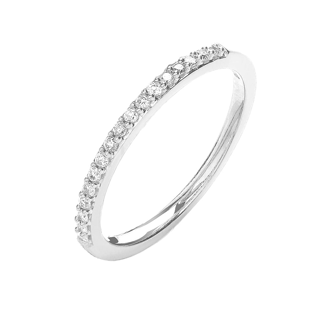 18ct White Gold Half Eternity Ring | Augustine Jewels | Wedding Bands and Eternity Rings