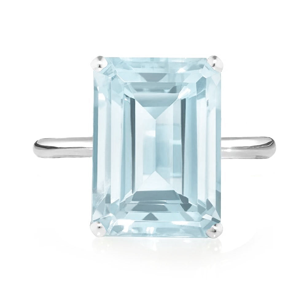 Aquamarine Octagon Ring | Augustine Jewels | Gemstone Ring