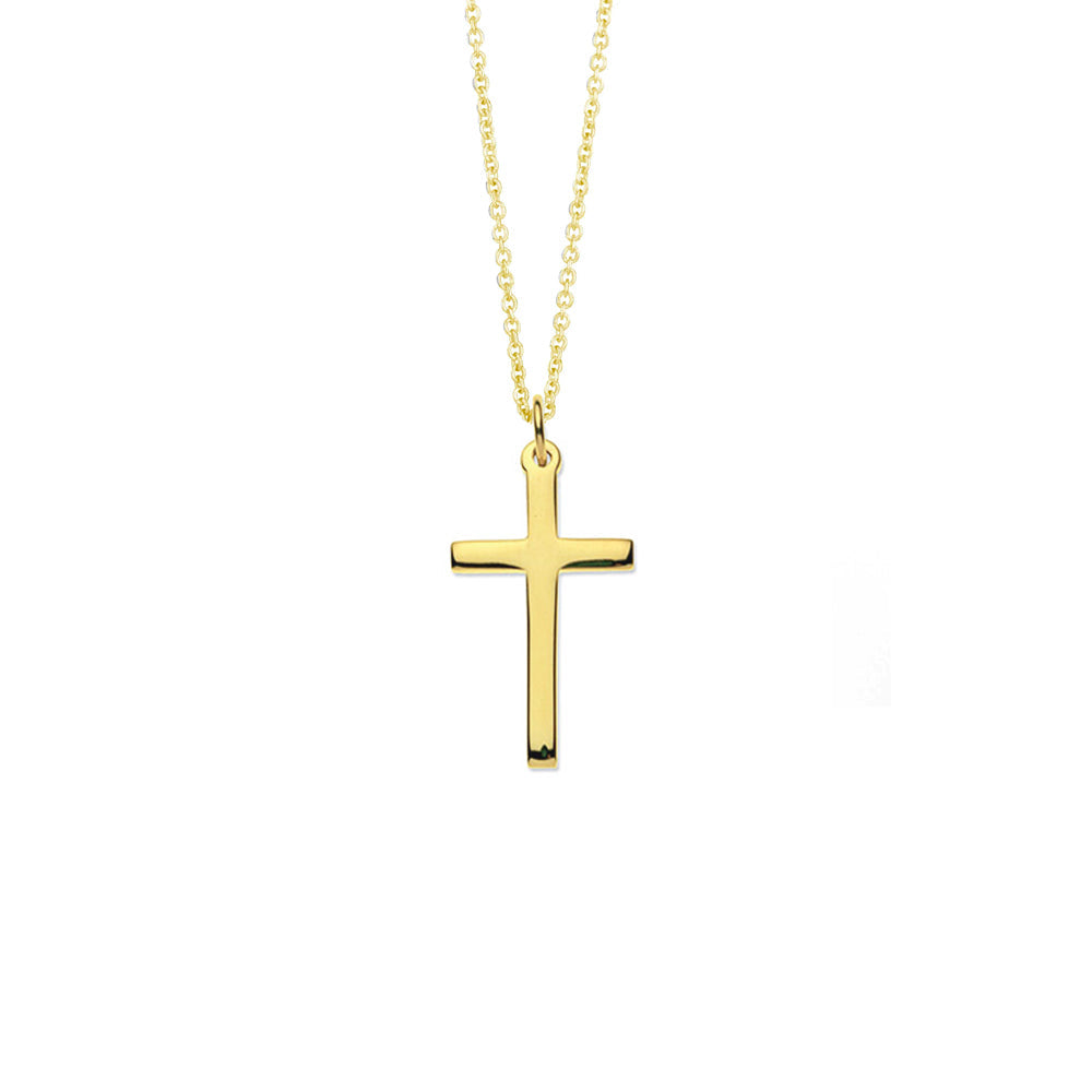 9ct Gold Cross Necklace - Augustine Jewels