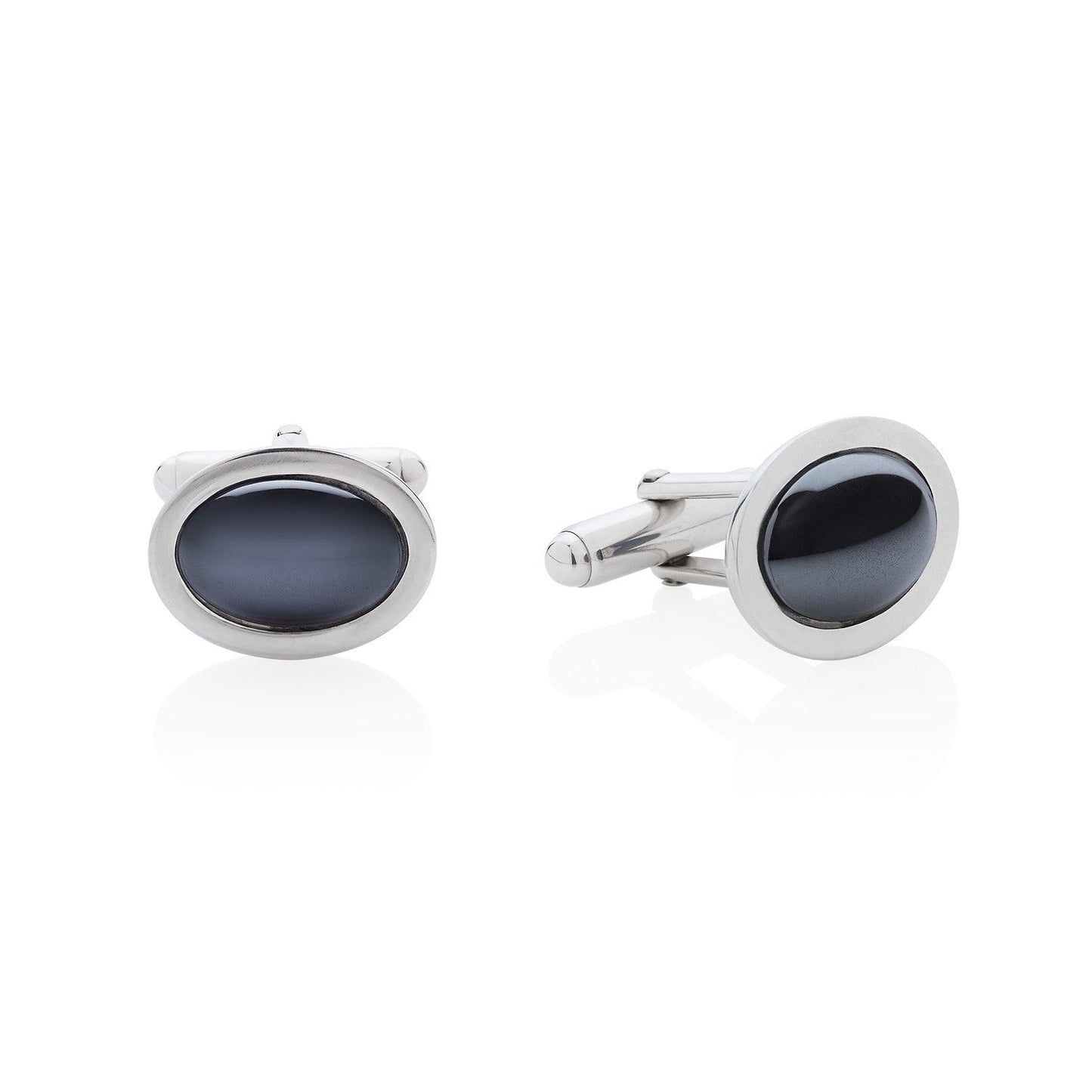 Hematite Silver Cufflinks - Augustine Jewels