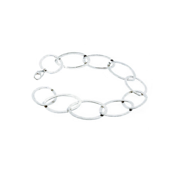 Silver Oval Bracelet | The Egyptian Collection | Augustine Jewels | Silver Jewellery