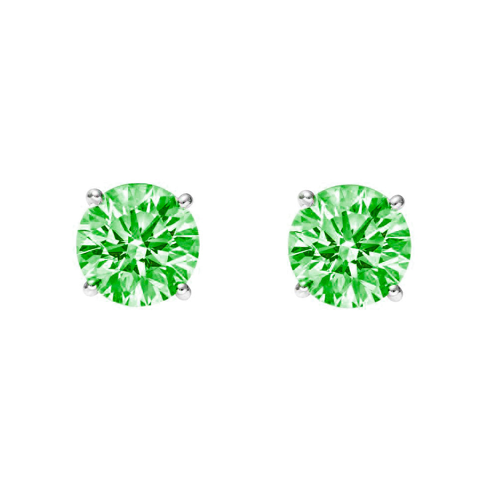 Emerald Stud Earrings - Augustine Jewels
