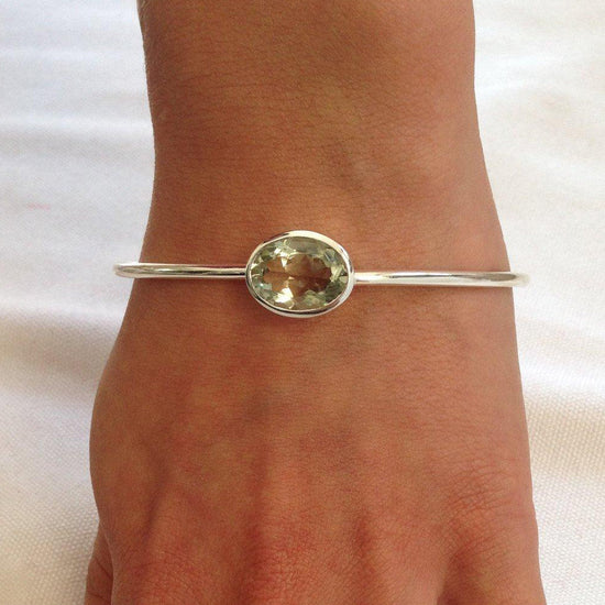 Green Amethyst Bangle | The South of France Collection | Augustine Jewels | Bangles and Bracelets