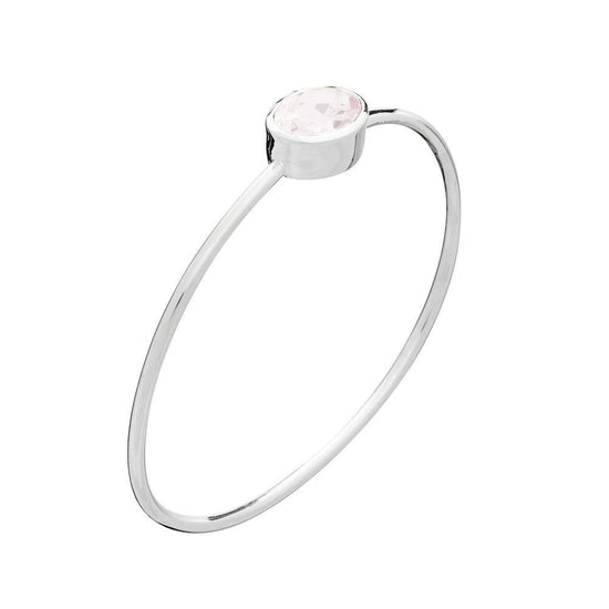 Load image into Gallery viewer, Rose Quartz Bangle | The South of France Collection | Augustine Jewels | Bracelets and bangles
