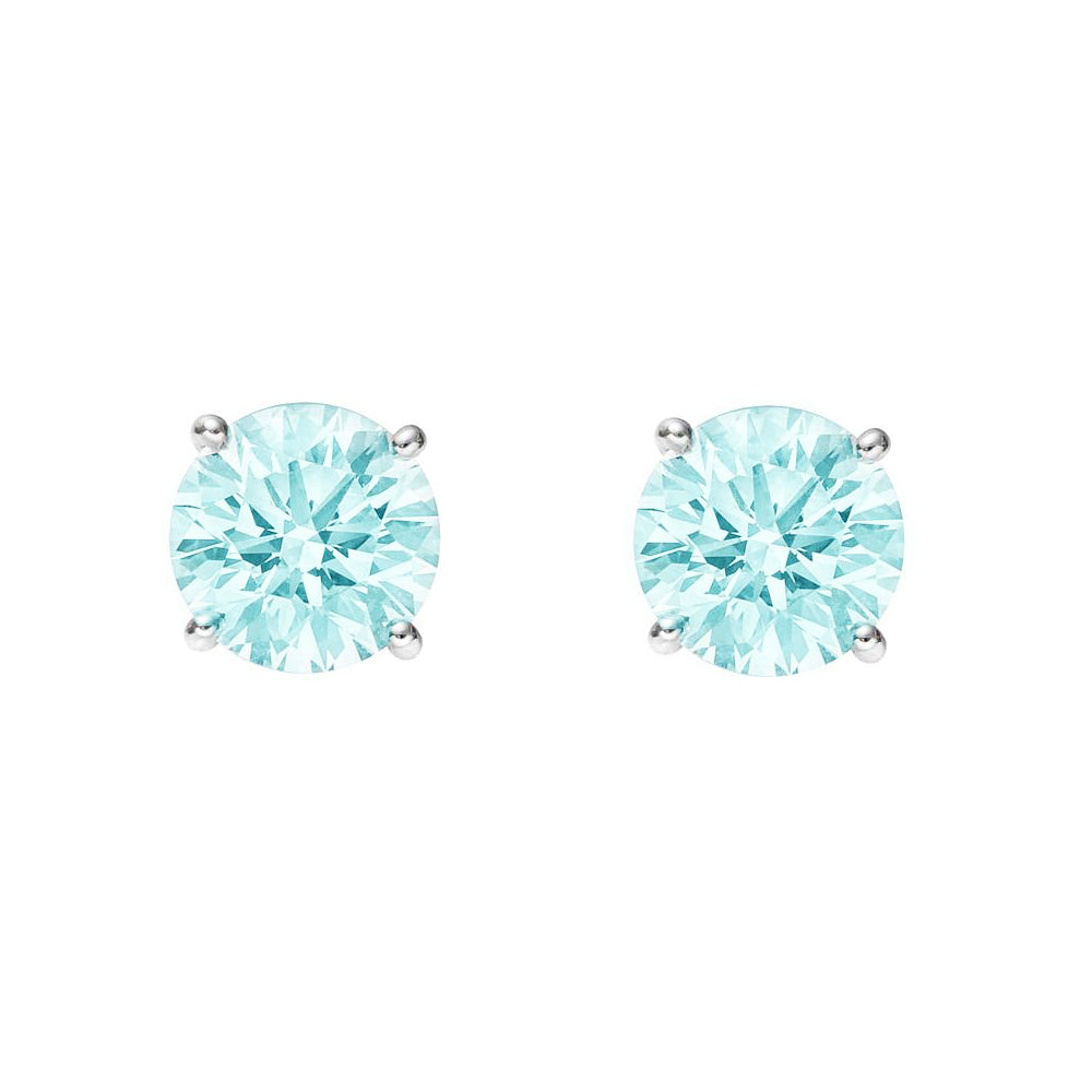 Sky Blue Topaz Silver Stud Earrings | The South of France Collection | Augustine Jewels | Gemstone Jewellery