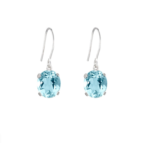 Sky Blue Topaz Drop Earrings | The South of France Collection | Augustine Jewels | Gemstone Jewellery