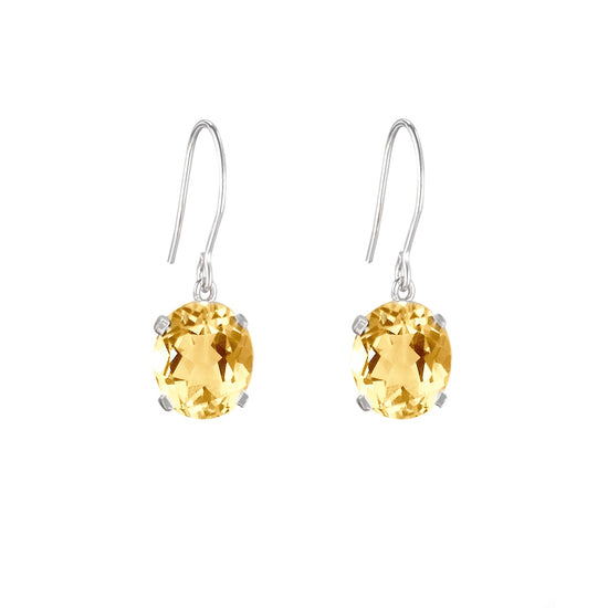 Load image into Gallery viewer, Citrine Hook Earrings | The South of France Collection | Augustine Jewels | Gemstone Earrings
