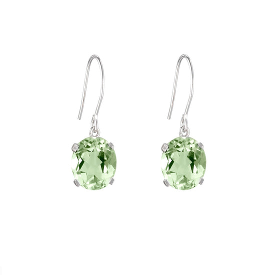 Green Amethyst Drop Earrings | The South of France Collection | Augustine Jewels | Gemstone Jewellery