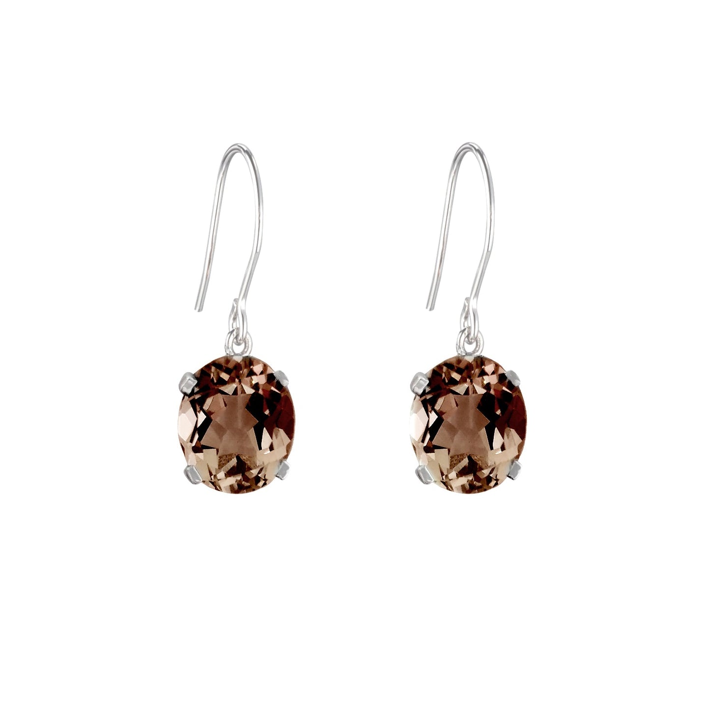 Smoky Quartz Drop Earrings | The South of France Collection | Augustine Jewels | Gemstone Jewellery